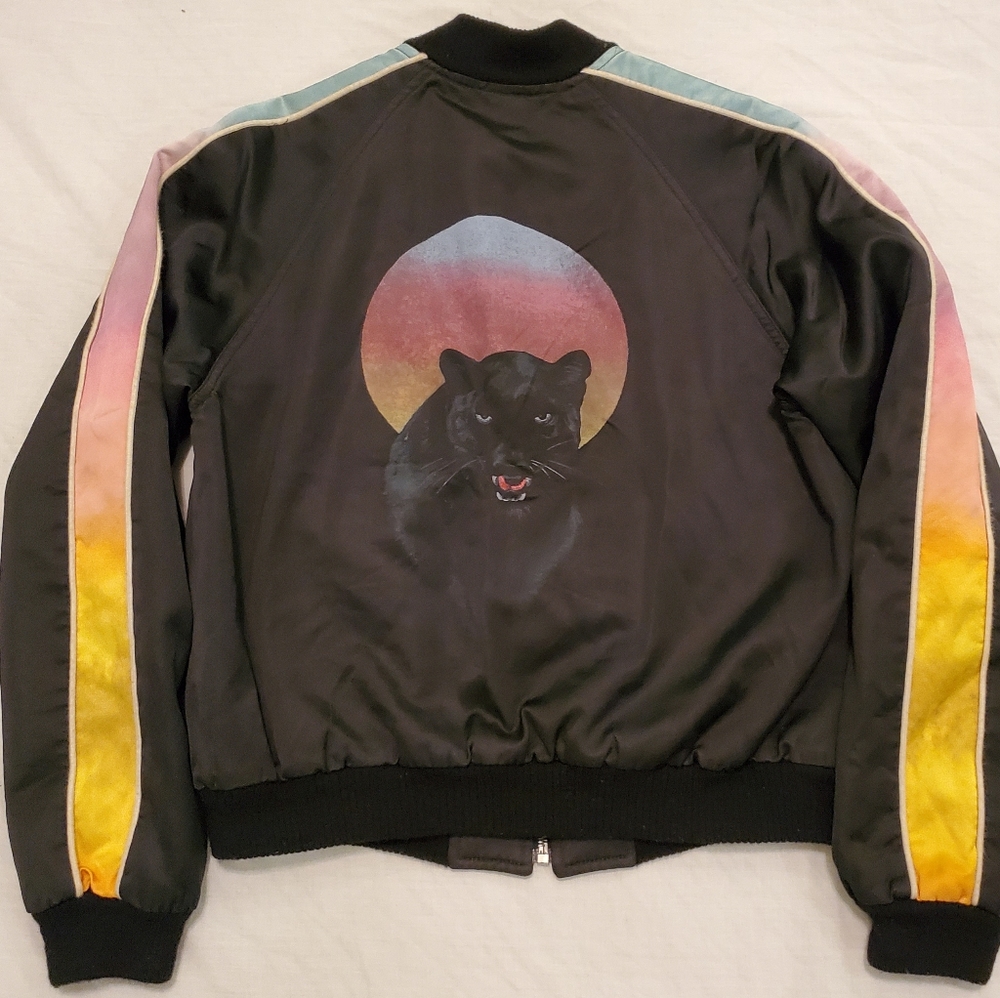 Saint Laurent satin bomber jacket size 38 (small)